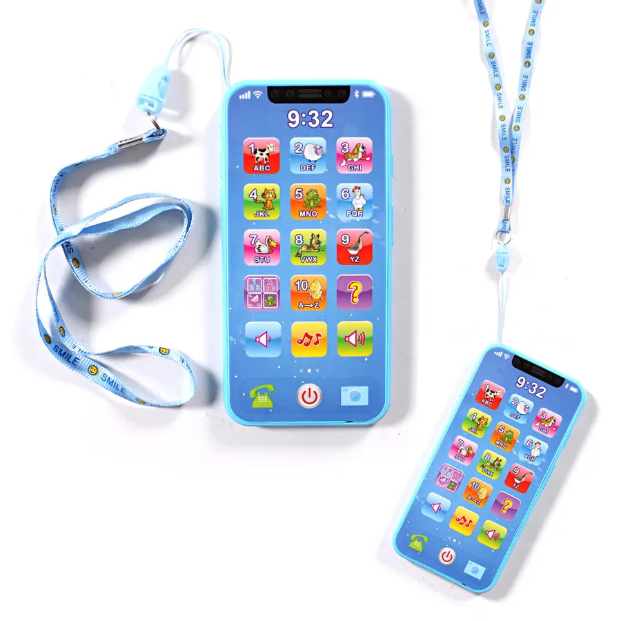 Baby Learning Simulation Mobile Phone Music Toys Early Education English/Russian Learning Machine Children's Vocal Toys