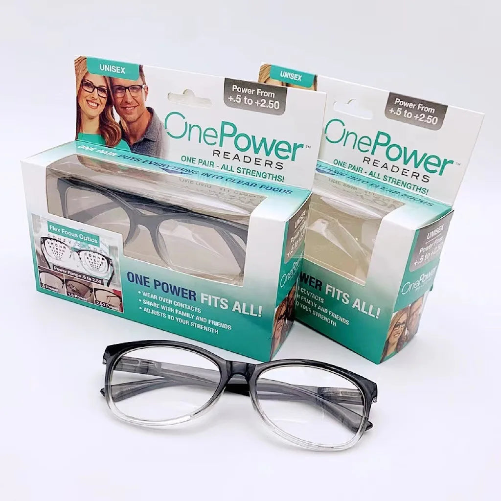 Multifocal Reading Glasses Focus Auto Adjusting Optic One Power Readers Reading Glasses Ranges 2.0
