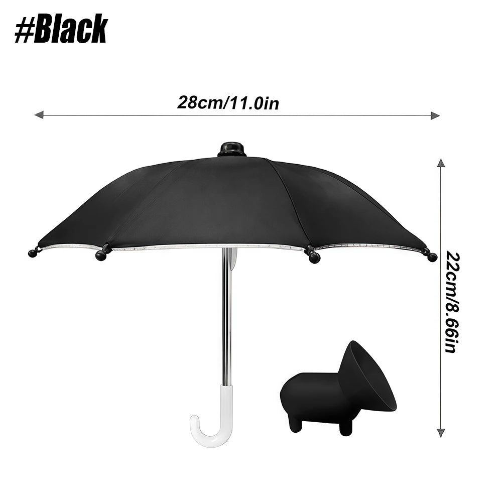 1Set Phone Umbrella Suction Cup Stand for Sun Shad, Outdoor Anti-Glare Cell Cute Sunshade Holder, Car Navigation Shade Visor