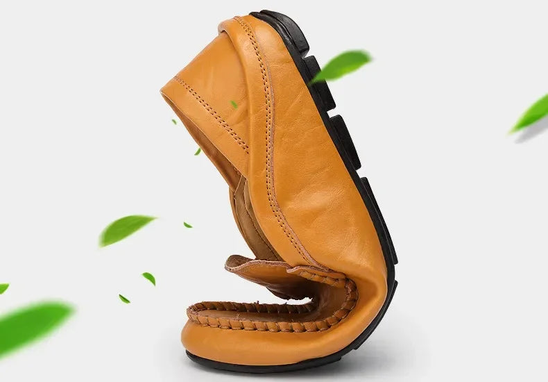 Men Shoes Casual Leather Mens Loafers Moccasins Designer Slip on Boat Shoes High Quality Chaussure Homme