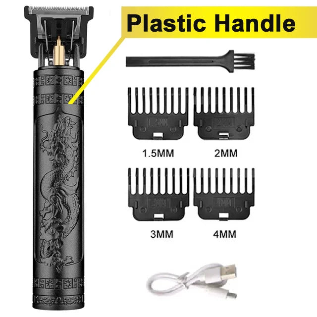 Professional Hair Trimmer Zero Gapped T-Blade Trimmer Cordless Rechargeable Edgers Clippers Electric Beard Trimmer Shaver