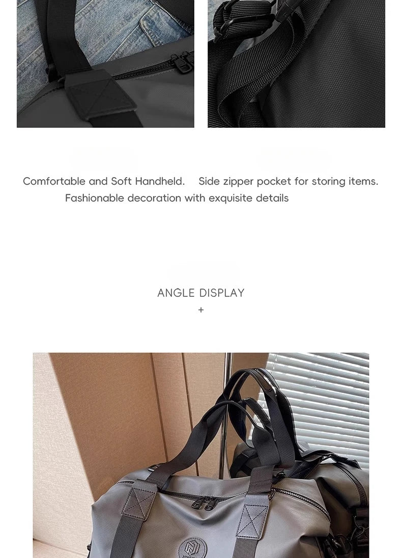 Travel bag Women's short-distance lightweight large-capacity duffel bag Men's business travel handbag Sports fitness backpack