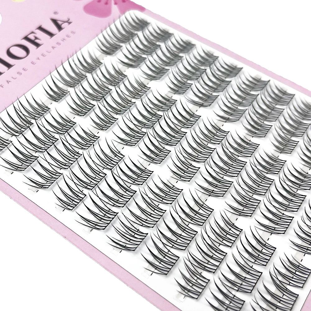 90 Bundles Mink Individual Cluster Lashes 3D Natural Russian Manga Eyelash Extensions DIY Makeup Tool for Women