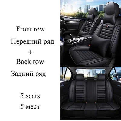 Universal Style Full Coverage Car Seat Cover for Dacia Duster Sandero Renault Clio Fiat Ypsilon Seat Arona Cors Car Accessories