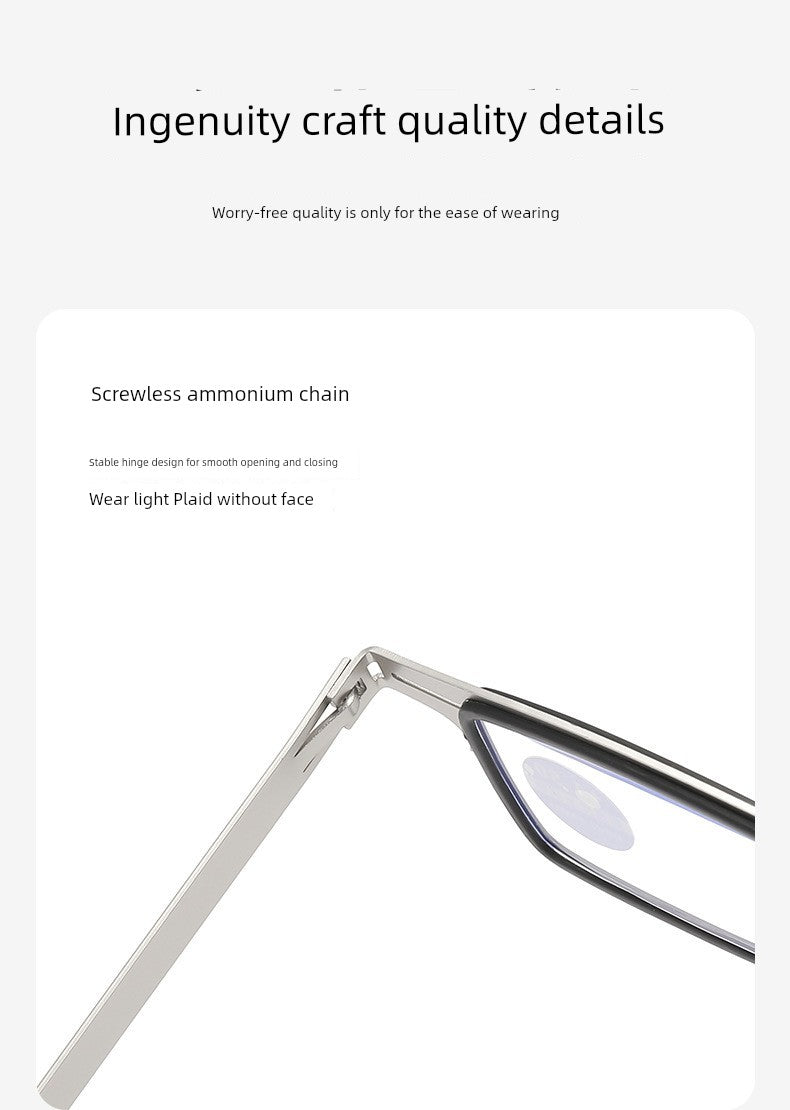 New Arrival Ultra Light Anti Blue-Ray Foldable Reading Glasses Men and Women Hd Portable Presbyopic Glasses Can Stick Mobile Phone Fashion Glasses