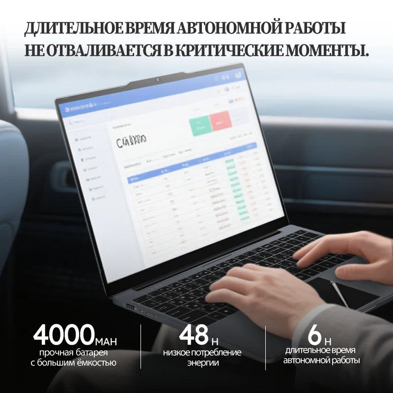 Laptop 15.6 inch Notebook Windows 10 Cheap Portable PC Intel Celeron 11th N5095 16GB RAM 256/512GB SSD IPS Screen Gaming Laptop