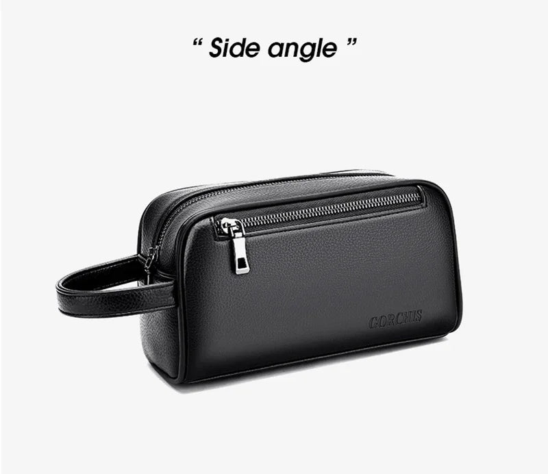 High Quality Genuine Leather Men Clutch Bags Fashion Business Clutches Card Pack Phone Coin Purses Travel Anti-theft Wallet Male