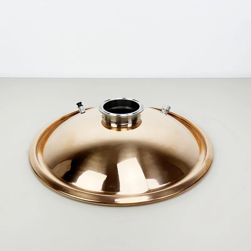 1.5"---4" High Purity Copper Lid, Suitable For Tank With Diameter Of 350mm,Distillation Barrel Lid For Brewing Whiskey Or Brandy