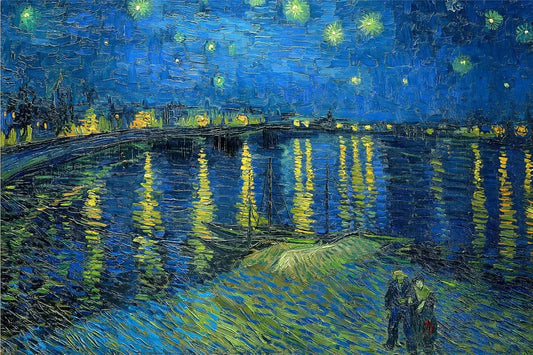 Starry Night Over The Rhone Puzzle Vincent Van Gogh Art Jigsaw 300/500/1000P Perfect Gift for Art Lovers Home Office Wall Decor