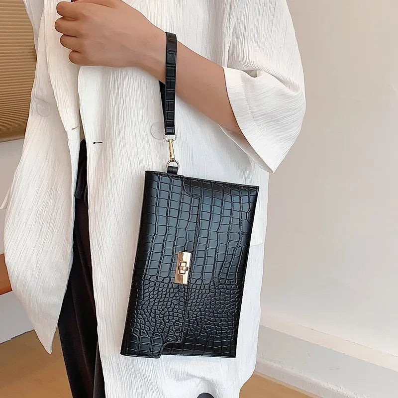 Fashion Luxury Handbags Women Bag PU Leather Clutch Ladies Evening Envelope Bag Female Day Clutches Purse Portable Wristlet Bag