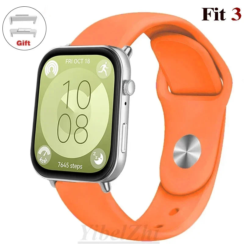 sport Band For Huawei Watch FIT 3 Strap smartwatch Silicone Official 1:1 correa for Huawei Watch fit3 2024 watchband Accessories