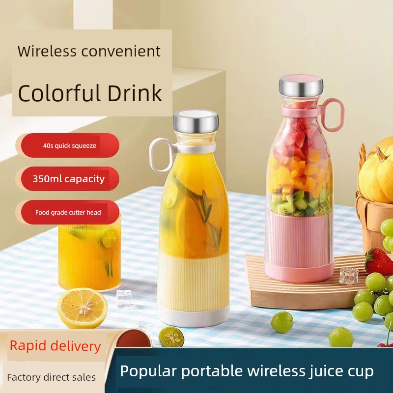 INS Style Fruit Juice Juicer Cup Fish Fruit Juicer Automatic Small Portable 2025 New Arrival Small For Home