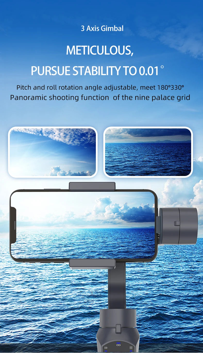 F10 Pro handheld 3-axis Mobile gimbal handy stabilizer for cell phone holder real-time tracking stabilizzatore smartphone Selfie