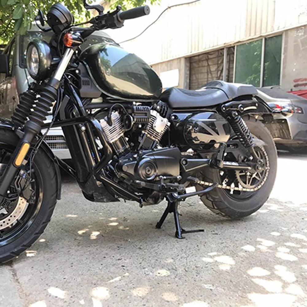 Motorcycle For HYOSUNG Aquila GV300S GV125 GV300 GV 125 300 S 300S Middle Kickstand Center Stand Parking Central Support Bracket