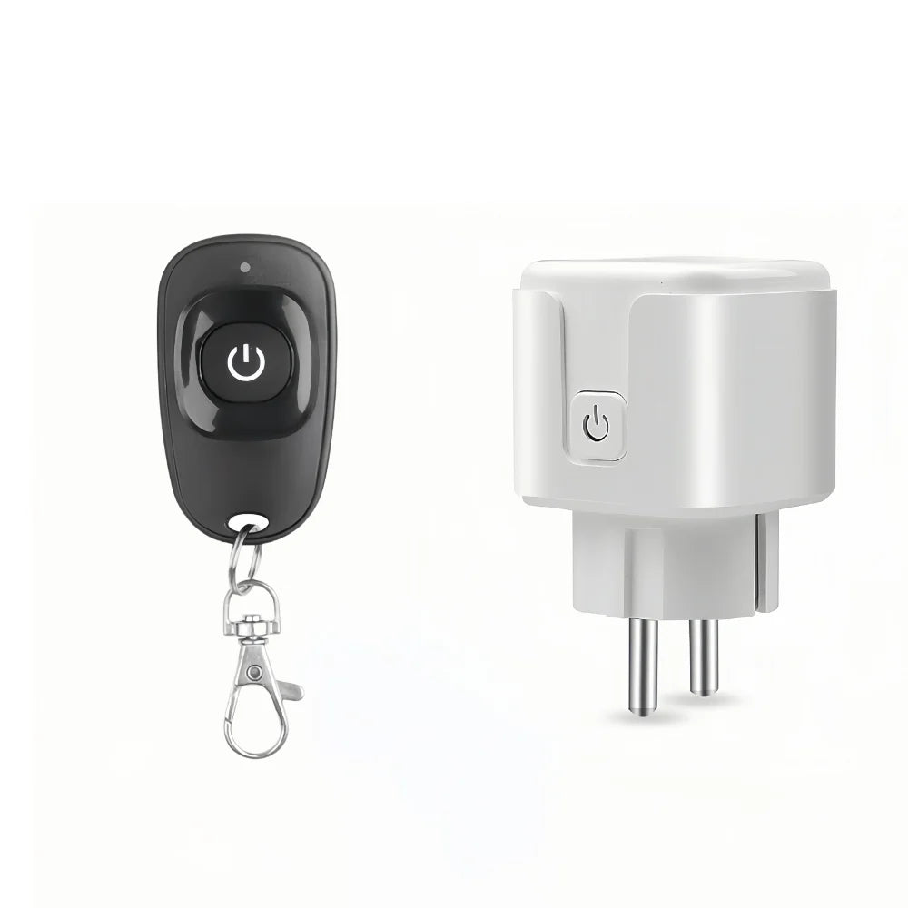 433mhz Socket Wireless Remote Control Switch Plug 110V 220V 15A EU FR On/Off Used for Light and Household Appliances 50meters
