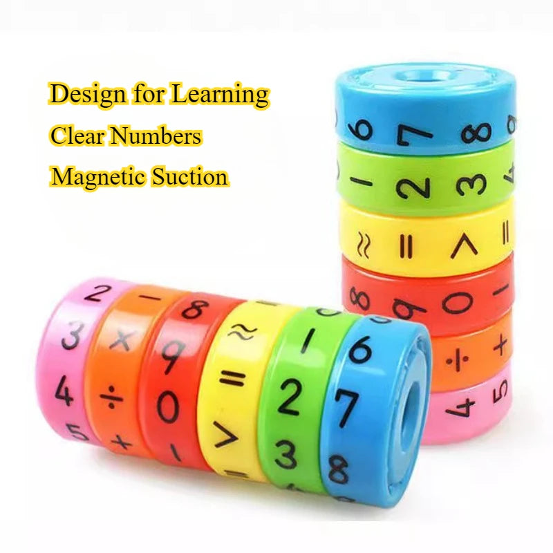 Children's Creative Magnetic Math Tesseract Toy Arithmetic Intelligence Early Education Toys Add Subtract Multiply Divide Toy