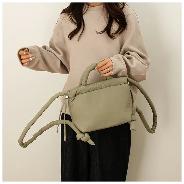 Super Cool Simple Versatile Handbags for Women 2025 Casual Hot Sale Colorful Nylon Small Square Shoulder and Crossbody Bags