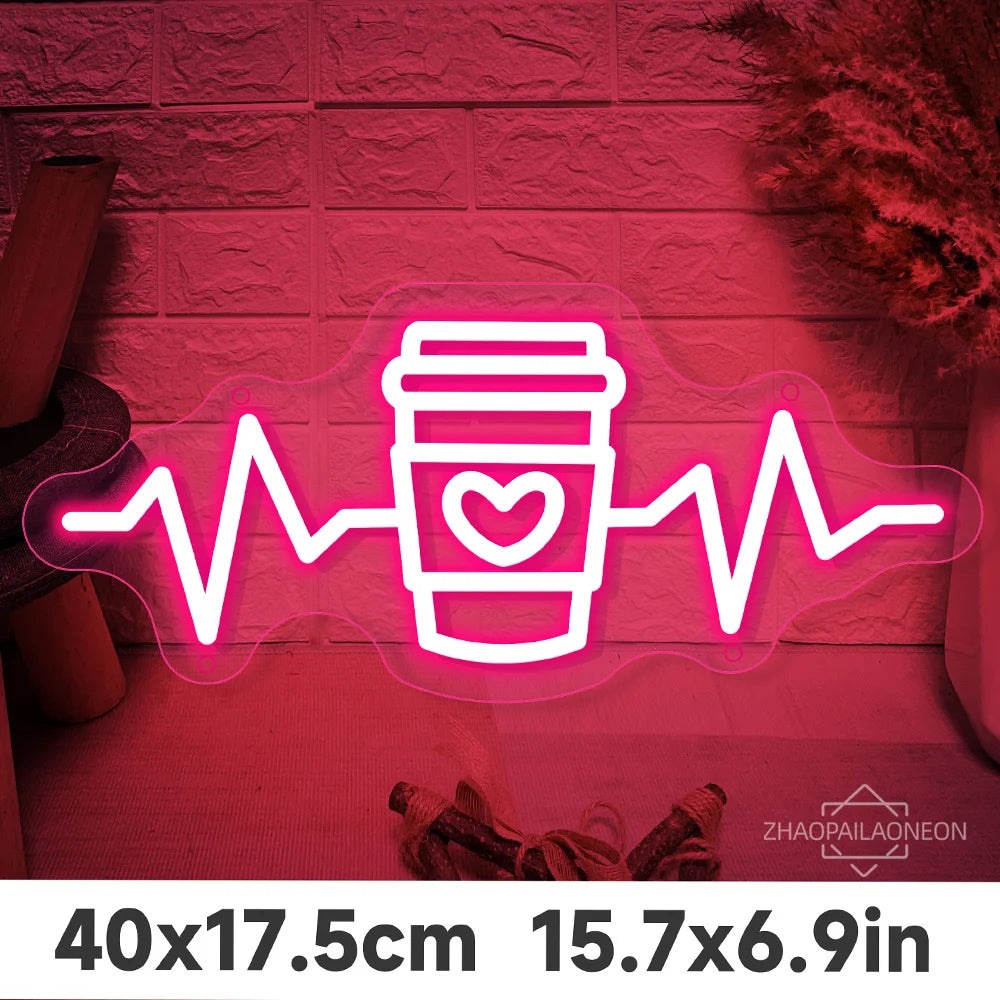 Coffee Neon Led Sign Restaurant Cafe Neon lights USB Coffee Shop Tea Room Decor For Pantry Coffee Cafe Bar Decoration Neon Signs