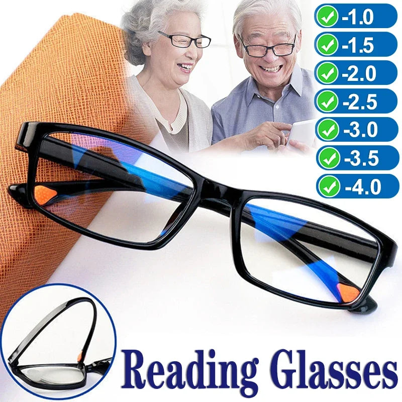 Multifocal Progressive Reading Glasses Men Intelligent Small Frame Ultralight Anti Blue Light Presbyopic Eyewear Women +1.0~+4.0