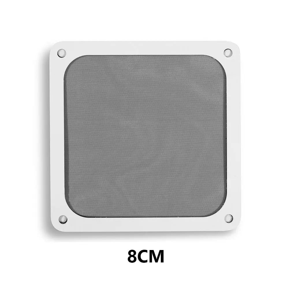 1-5PCS PC Case Filter Net 8/9/12/14cm Magnetic Frame Dust Filter Dustproof Mesh Cover Net Guard with Hole Computer Accessories