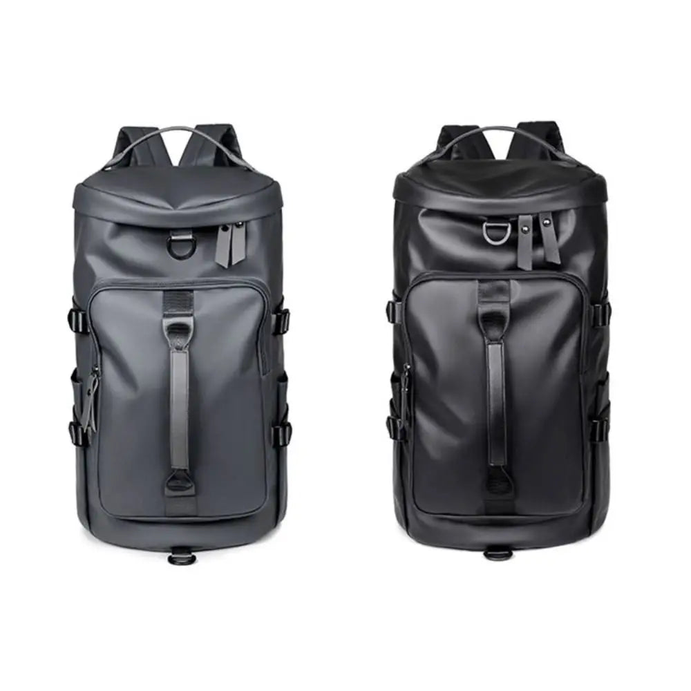 Large Capacity Sports Gym Bag Waterproof Multipurpose PU Leather Backpack Storage Pack Dry Wet Separation Travel Shoulder Bag