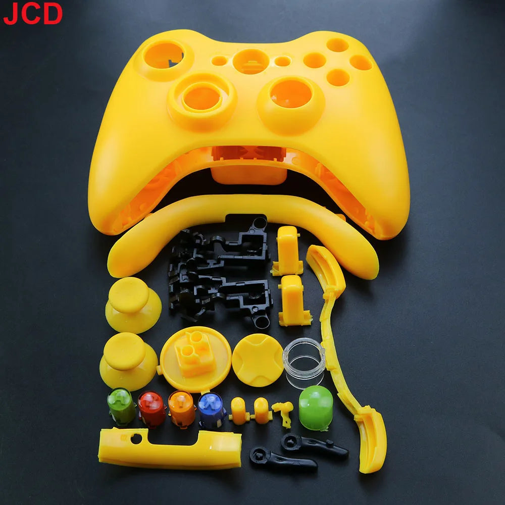 JCD Wireless Game Controller For XBox 360 Case Gamepad Protective Shell Cover Full Set With Buttons Analog Stick Bumpers