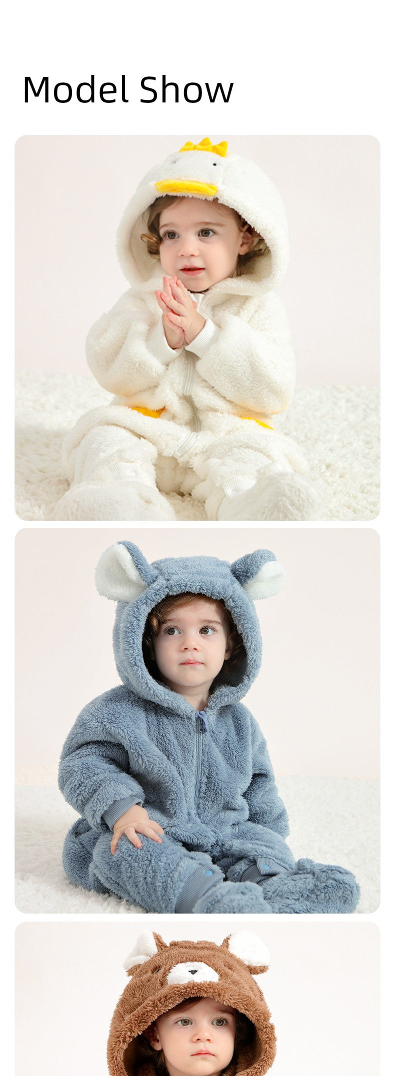 European Pregnant Woman and Baby Autumn and Winter Clothes Baby Going out Cotton-Padded Clothes Thickened Warm Jumpsuit Cute Double-Sided Velvet Outwear Romper