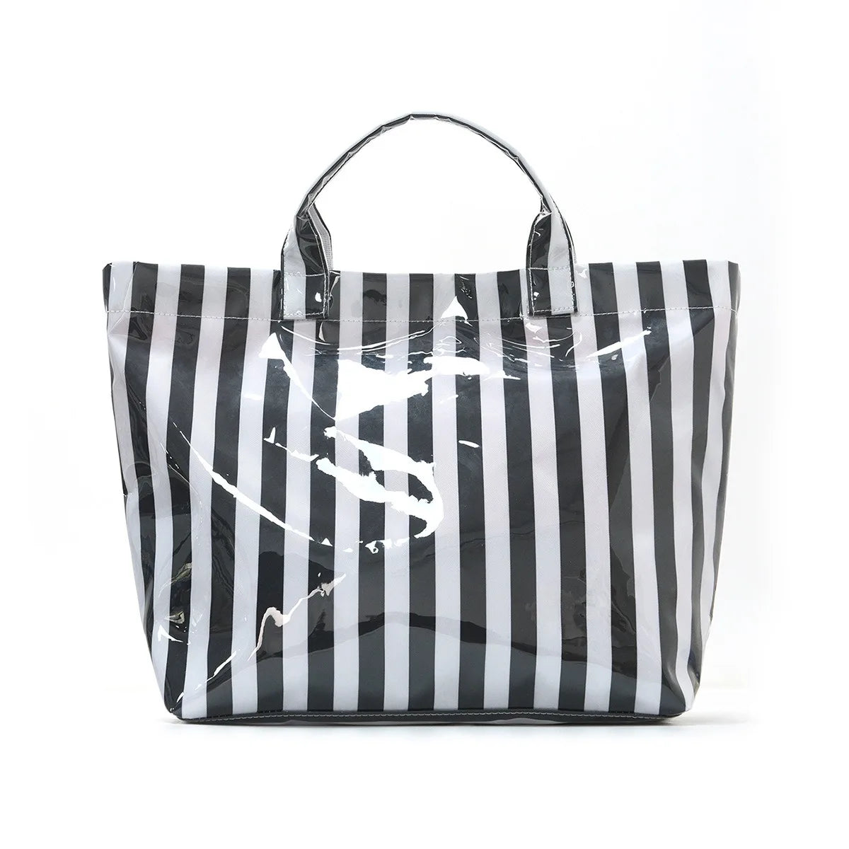 Cross-border striped tote bag high value lightweight handbag commuting large capacity portable travel shoulder bag