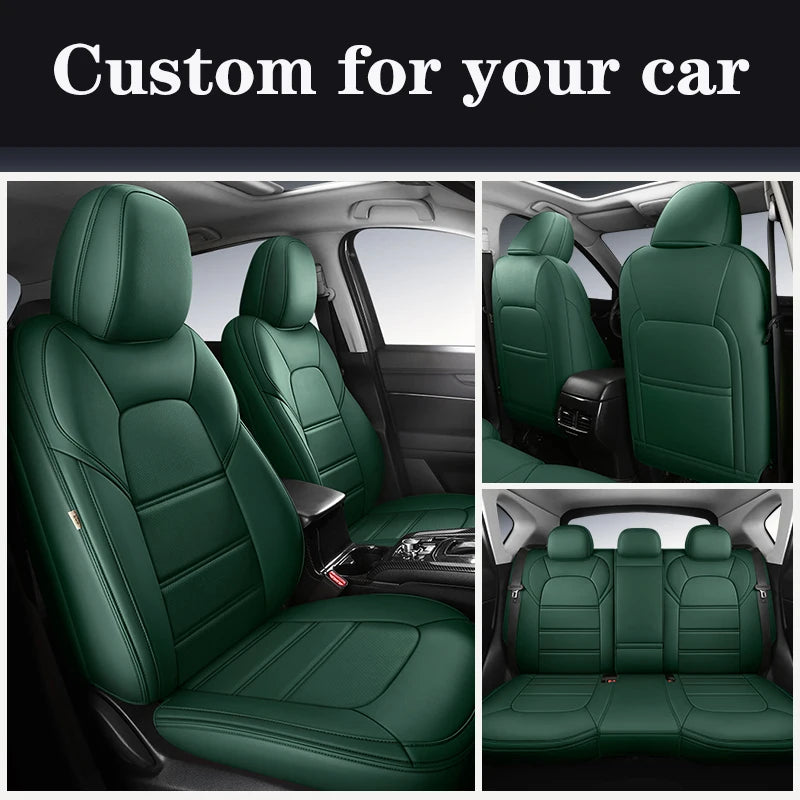 Custom Car Seat Cover For Mazda 3 Bk Bl Cx4 Cx7 6 Cx3 Cx30 Cx5 Atenza Luxury Leather Man Woman Gifts Auto Interior Accessories