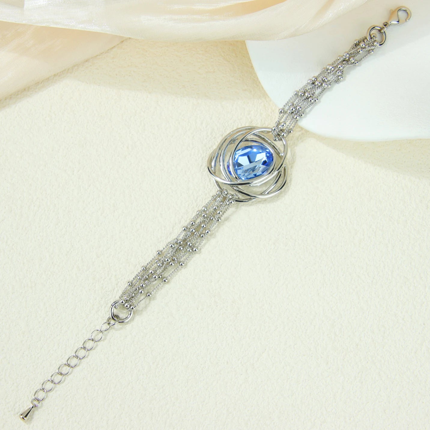Italian Fashion Colored Crystal Bracelet Europe Bohemian Handmade Chains Brazilian Women Prom Party Statement Jewelry