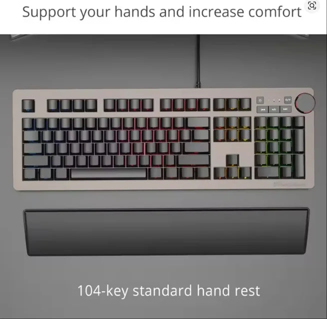AJAZZ Wrist Rest Mechanical Keyboard 61/81/87/104 Keys Keyboard PU Wrist Pad Support Ergonomic Soft Memory Foam Hand Rest