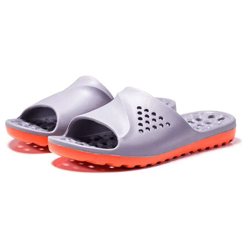 Bathroom Hollow Anti-slip Male Slipper Designer Luxury Trend 2025 Slides High Quality Fashion Adult Casual Clappers Men's Shoe