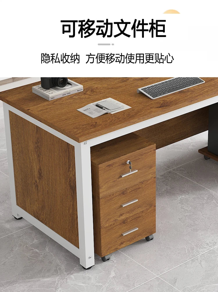Simple Modern Office Desk Drawers Computer Study Conference Office Desk Reception Bedroom Scrivania Da Ufficio Furnitures