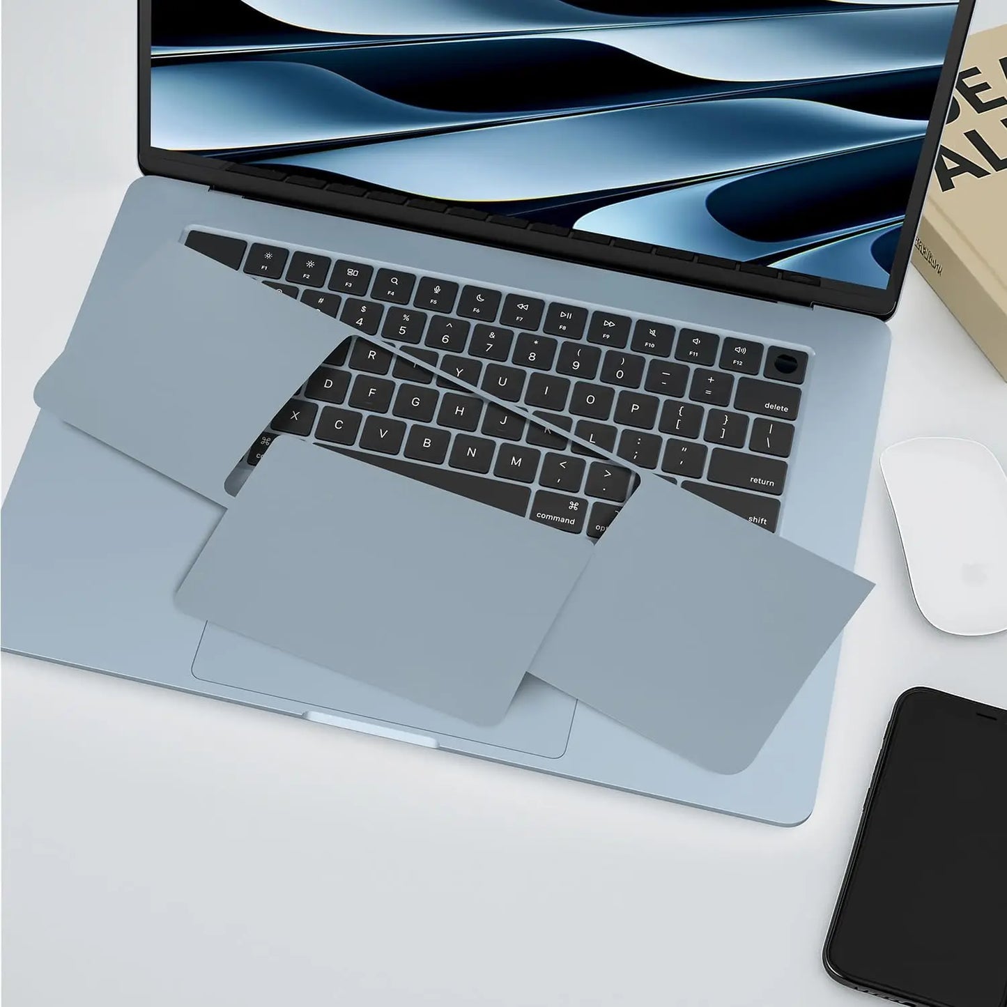 For macbook air 13.6 A3240 M4 AIR 15" A3241 2025 -22 M2 M3 Notebook computer Palm support touchpad protection vinyl skin sticker