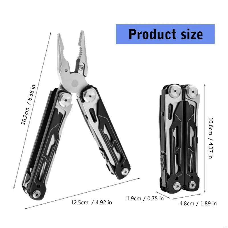 Solid Steel Folding Tool Suit Emergencies Cutting Clamping Pliers Tool