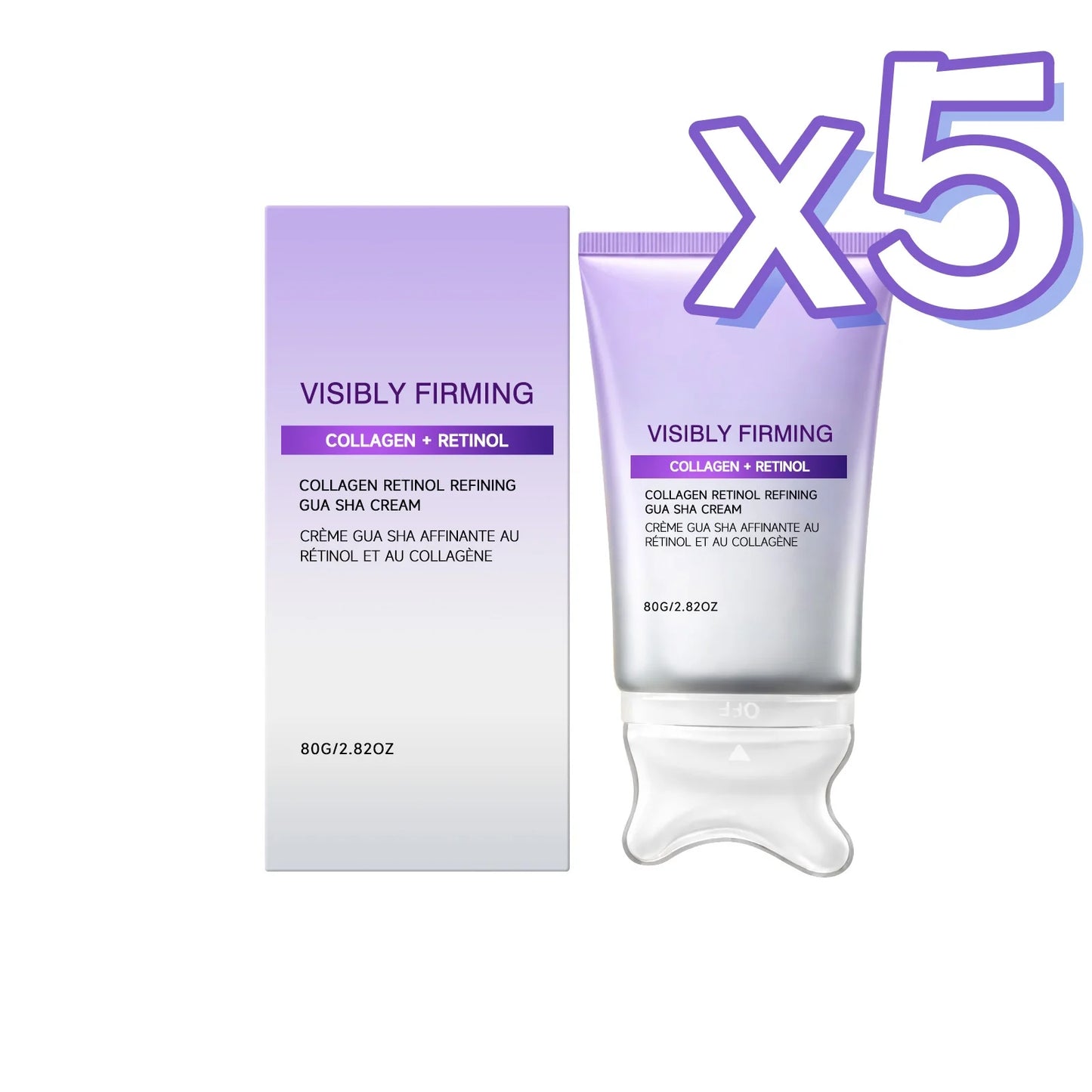 Instant Lifting Face Cream Sculpting Contour Gua Sha Cream Retinol Collagen Lift Sagging Skin Face Cheek Neck Scraping Therapy