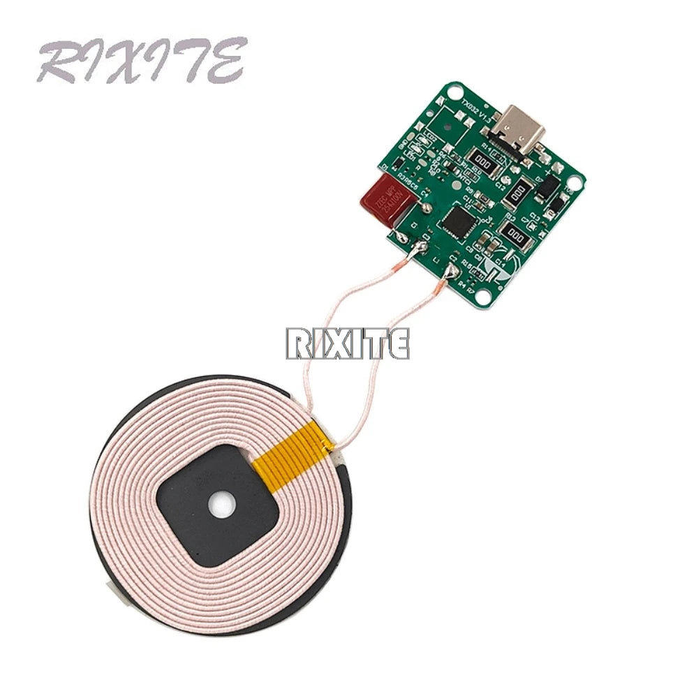 15W High Power 5V 9V 12V Type-C Wireless Charger Transmitter Module Circuit Board For QI Standard Fast Charging DIY