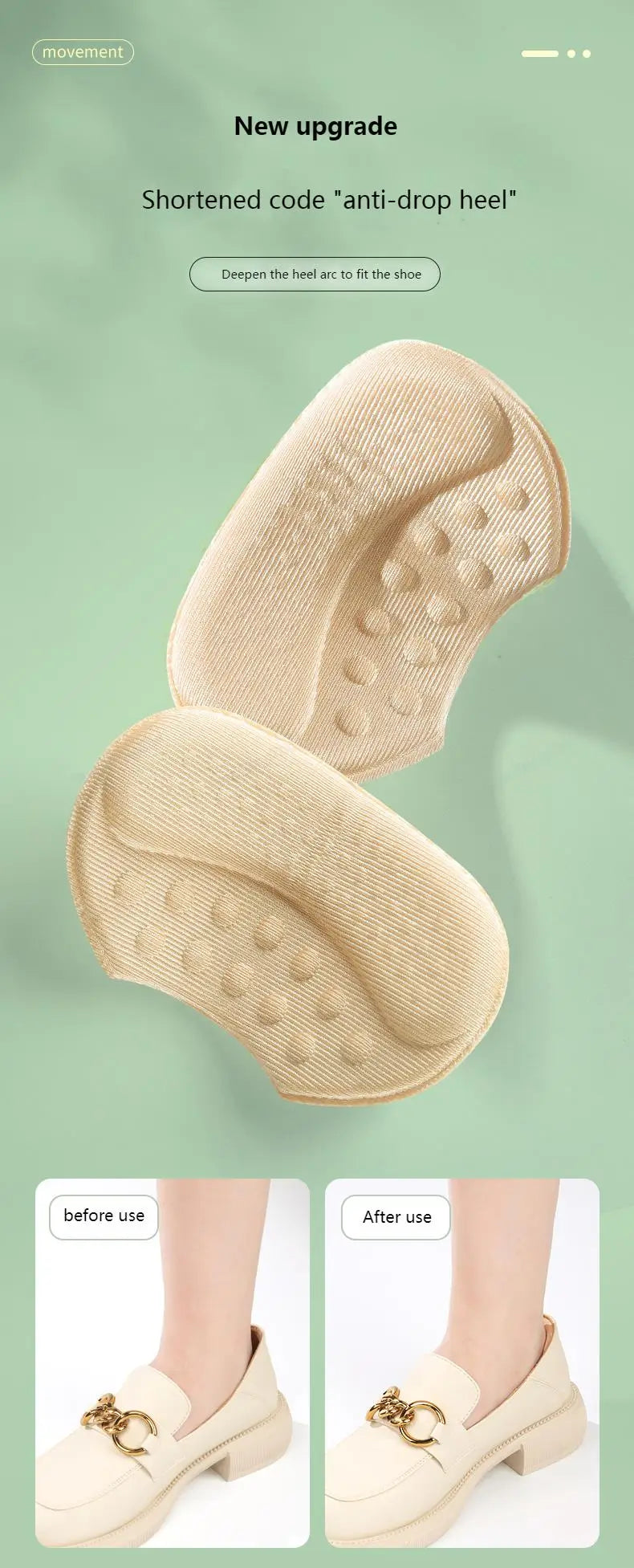 Shoe Pads for High Heels Anti-wear Foot pads Heel Protectors Womens Shoes Insoles Anti-Slip Adjust Size Shoes Accessories 1Pair