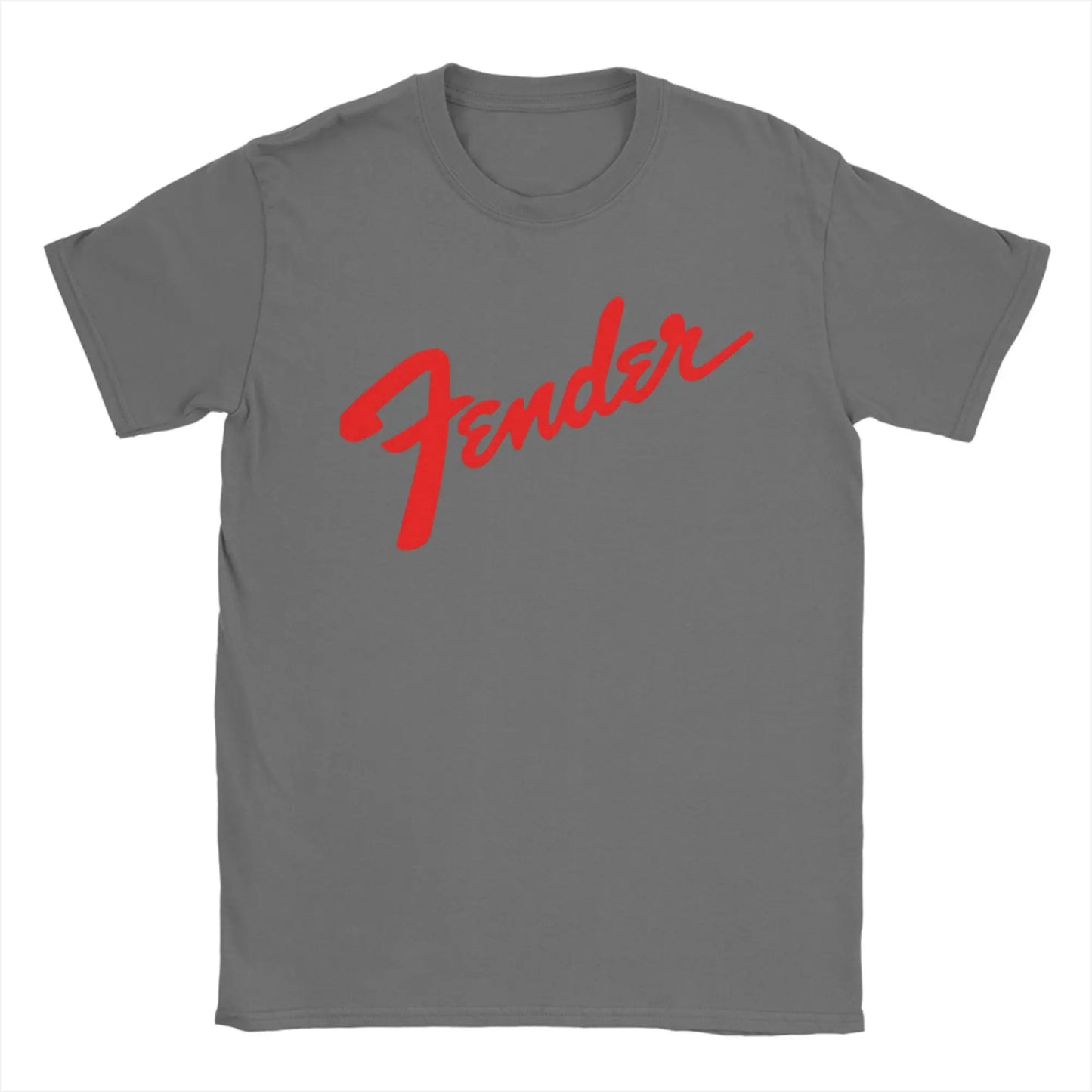 Fender Jimi Hendrix Electric Guitar T-Shirt Beach 100% Cotton T-Shirts For Adult Casual Tee Shirt Short Sleeve Y2K Funny Clothes