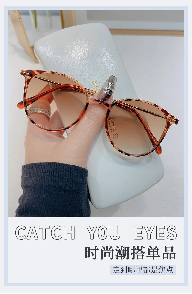 New Round Vintage Sunglasses Women Retro Luxury Designer Sun Glasses For Women's Sunglass Oculos De Sol Shades UV