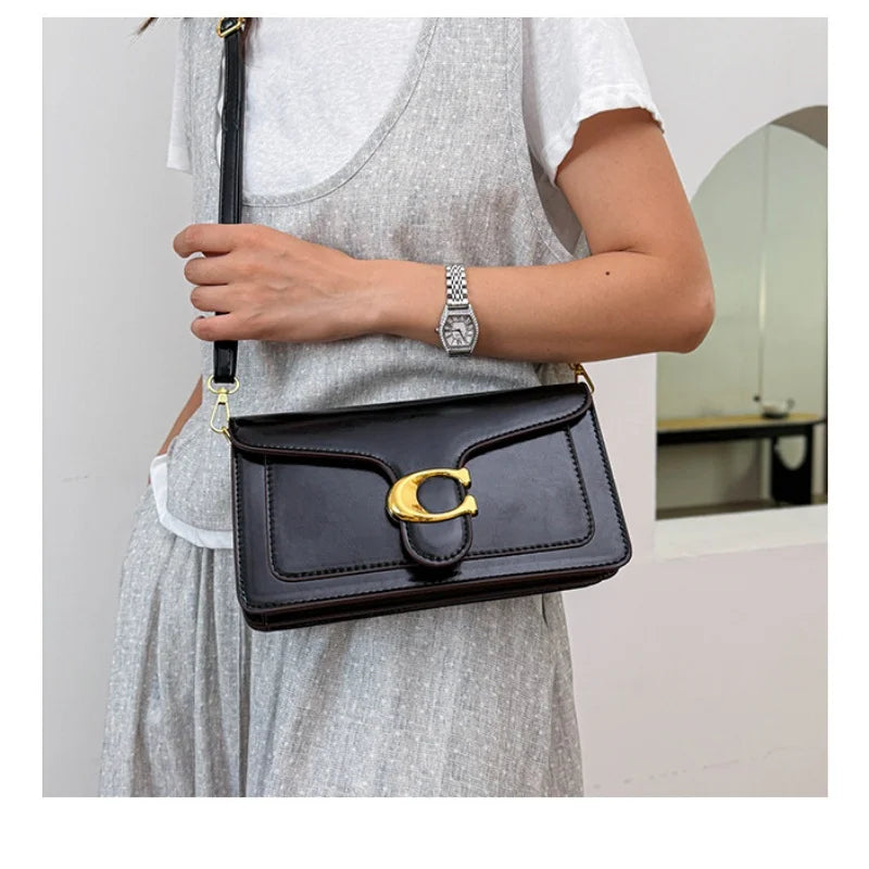 Double-Strap Small Square Crossbody Bag – Stylish Underarm Shoulder Purse For Women, Fashionable Classic Shoulder Bag 2026