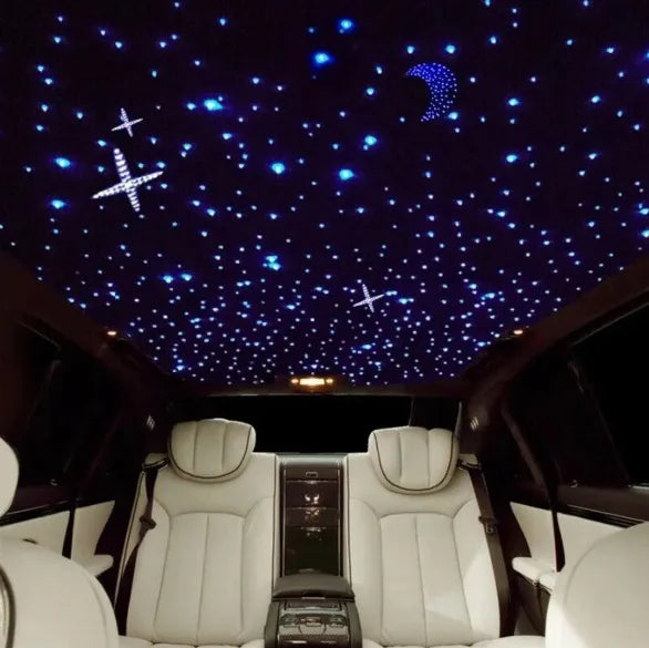 16W Twinkle Starry Sky Car Star Ceiling Light Fiber Optic Lights Led Star Roof Interior Atmosphere Car Home Decor Ambient Lights