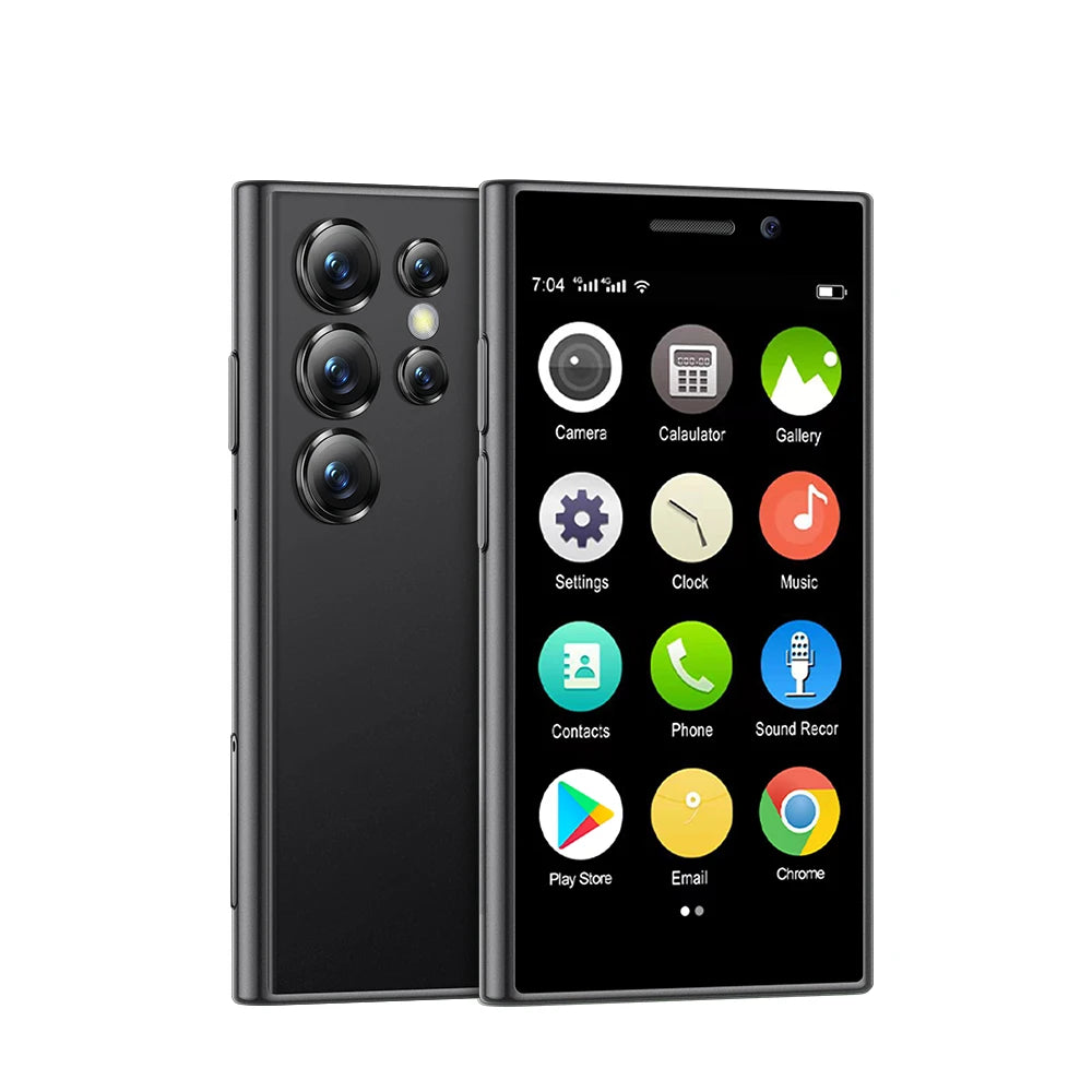 SERVO S24 MINI Android Smartphone 4G Network 2 SIM standby Play Store Face Unlock 3.0" Color Screen Mini Card Smart Mobile Phone