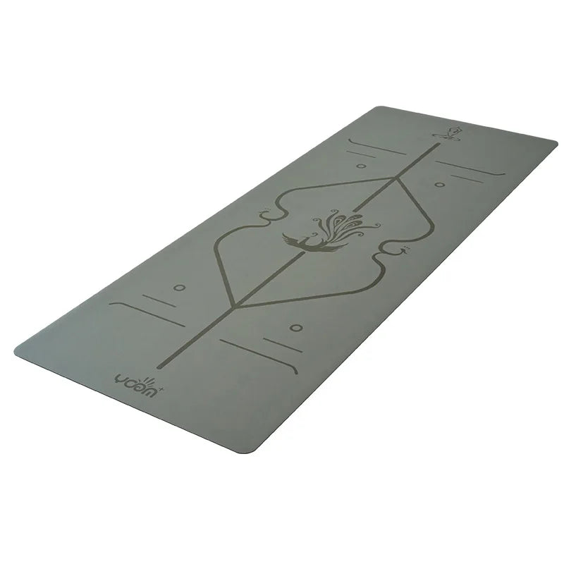 5mm Thick Yoga Mat 2025 - Women's Natural Rubber & PU, Anti-Slip Home Fitness Mat with Custom Design