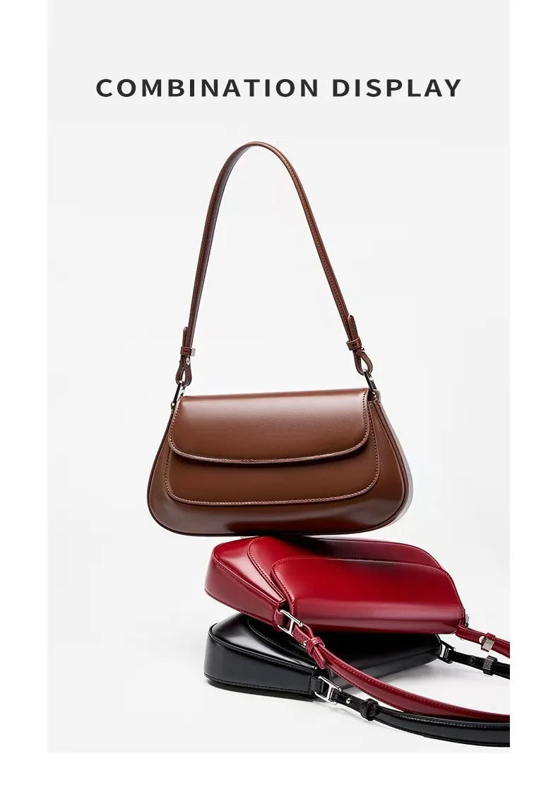 Luxury Designer Women Shoulder Crossbody Bags Small Pu Leather Trend Female Underarm Bag Fashion Ladies Flap Handbags Bolsas
