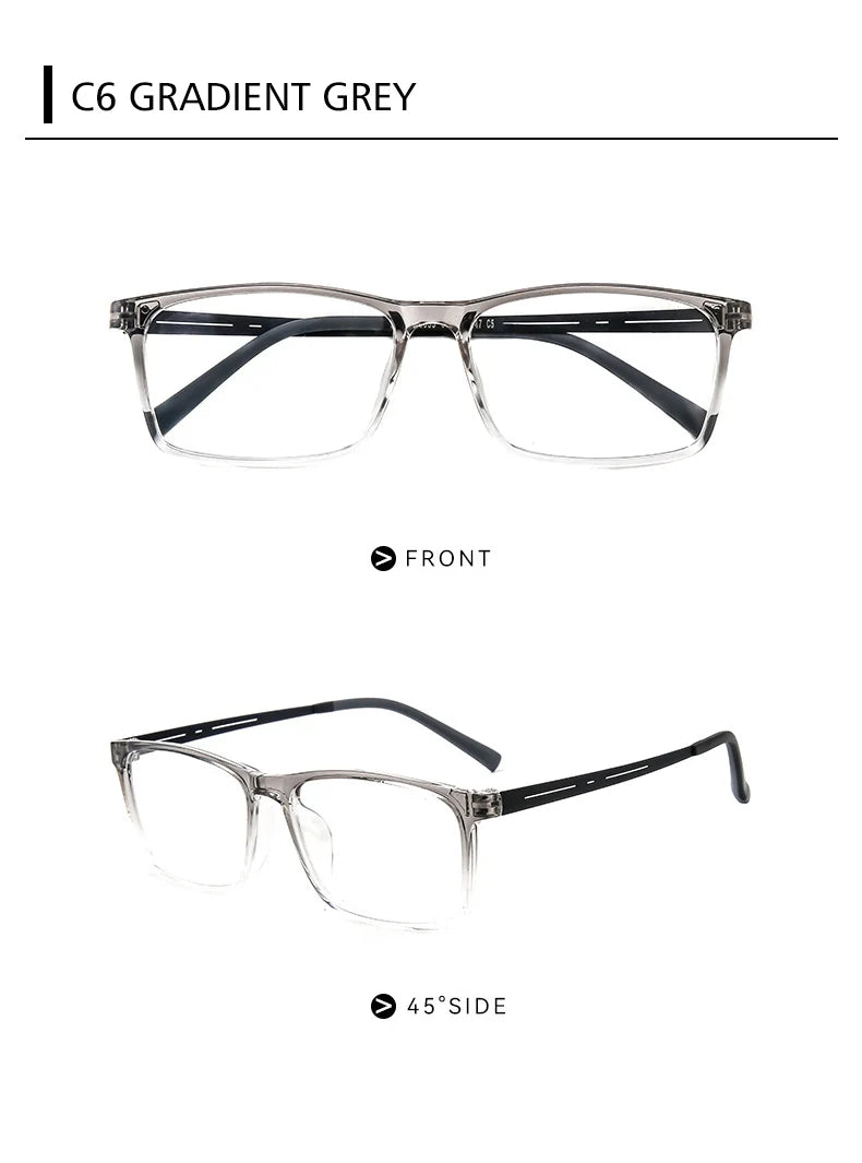KANSEPT Square Man Glasses Myopia Big Face Glasses for Women Blue Light Lenses to Read Lunette De Lecture Femme Eyeglass Frames
