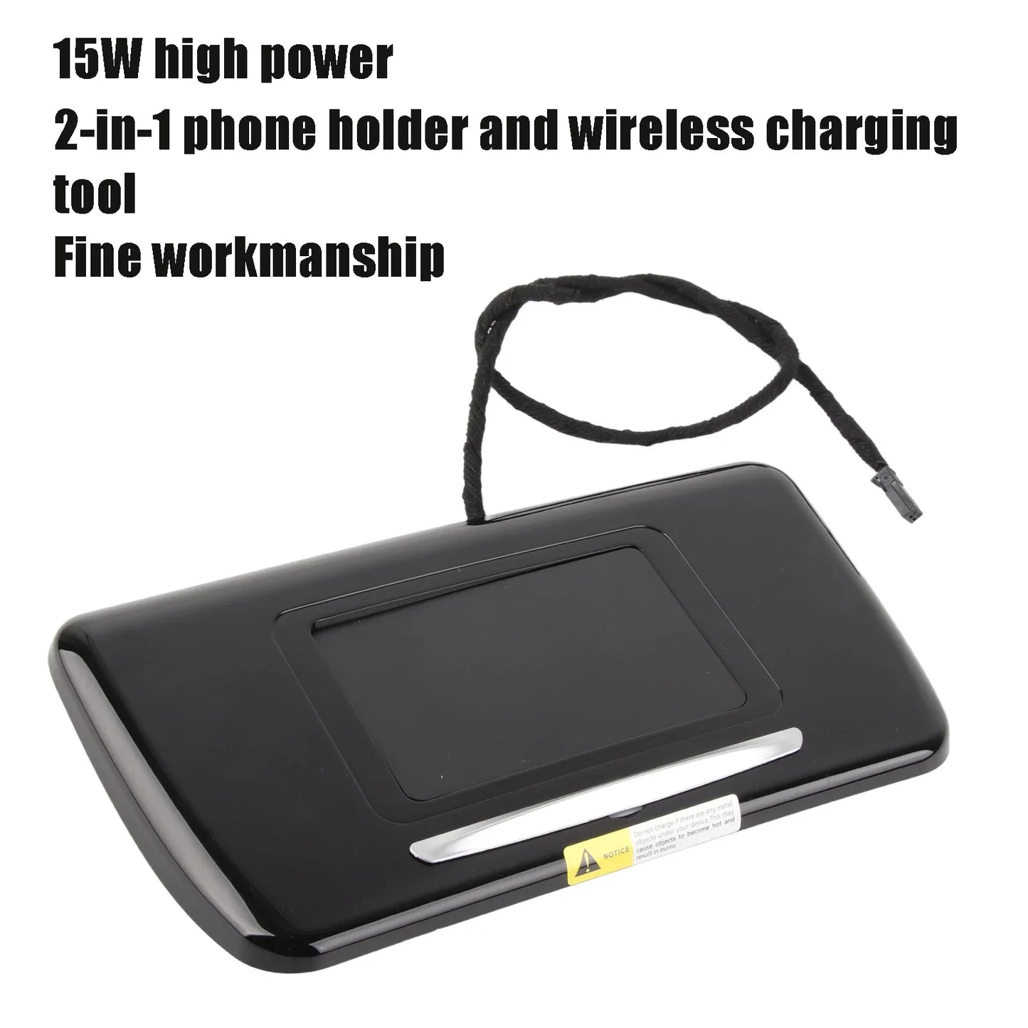 15W Wireless Car Charger 2‑in‑1 Phone Holder Replacement for 5 Series F10 / F11 / F18 2011‑2017