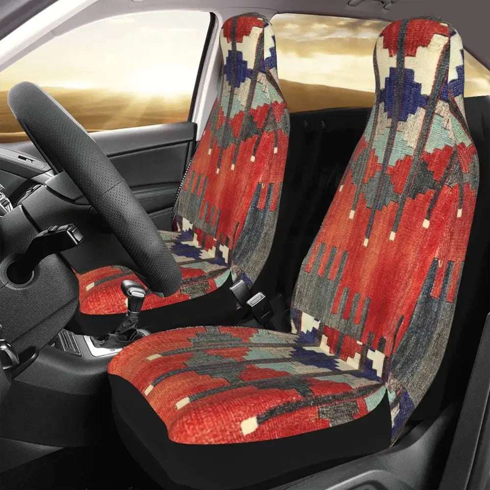 Boho Aztec Universal Car Seat Cover Four Seasons Women Ethnic Persian Tribal Car Seat Cushion Fabric Hunting