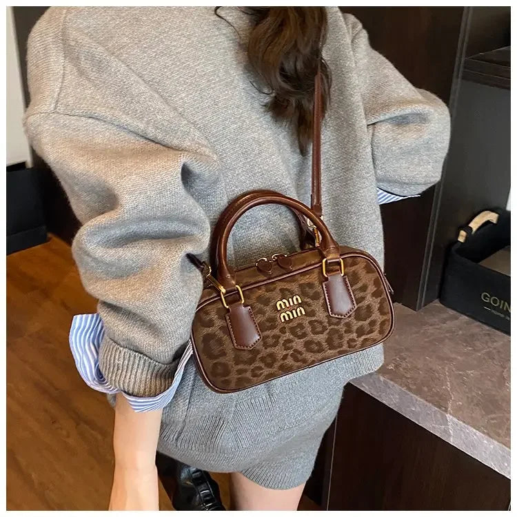 Women's Square Leather Satchel Handbag | Tote Shoulder Crossbody Purse & Diaper Bag