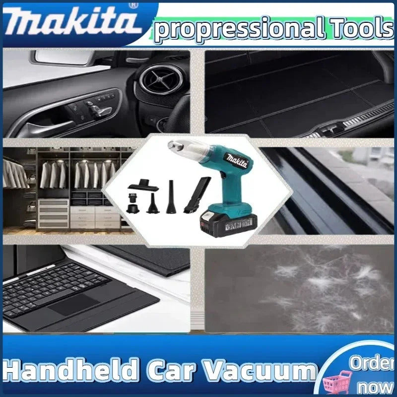 Makita Cordless Mini Car Vacuum Cleaner Multifunction Dust Collect Handheld Rechargeable Power Tools For 18V Battery